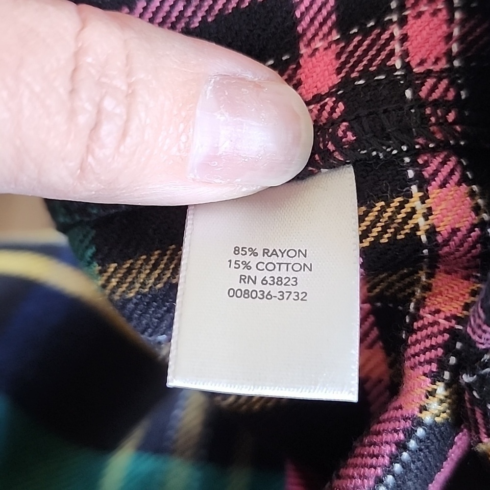 NWT CJ Banks Flannel Sz 1X - Picture 4 of 4